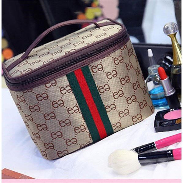 Túi Đựng Mỹ Phẩm Sọc, Size 24*17*16cm có 5 màu Túi chứa đồ trang điểm Makeup làm đẹp đựng được nhiều cọ trang điểm, mỹ phẩm- Túi Đựng Mỹ Phẩm Du Lịch Chống Thấm Nước Vuông Hoạ Tiết