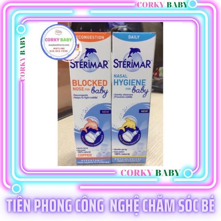 [Corky Baby] Xịt mũi cá heo Stérimar Pháp 50ml