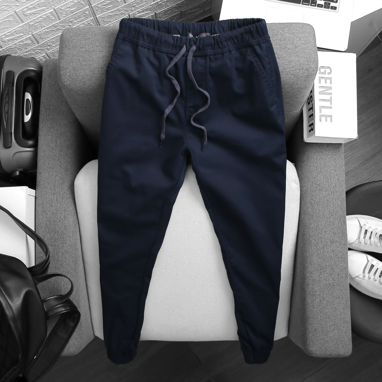 Quần Dài nam Jogger Kaki Zara