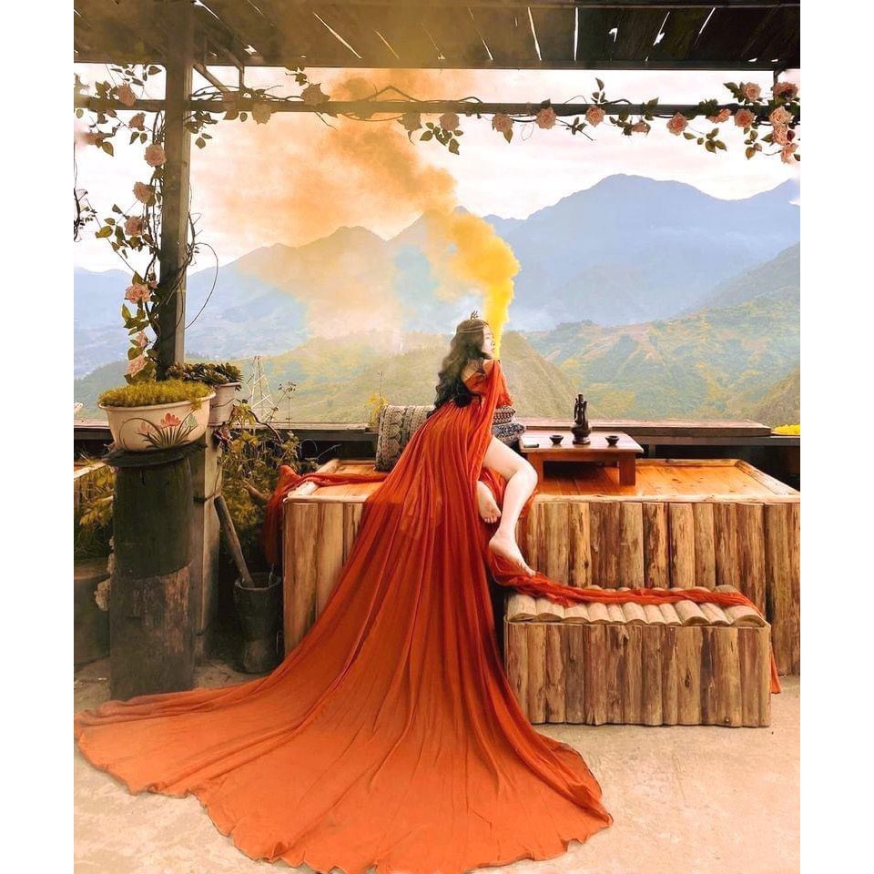 [HCM][FREESHIP] Đầm maxi tà dài