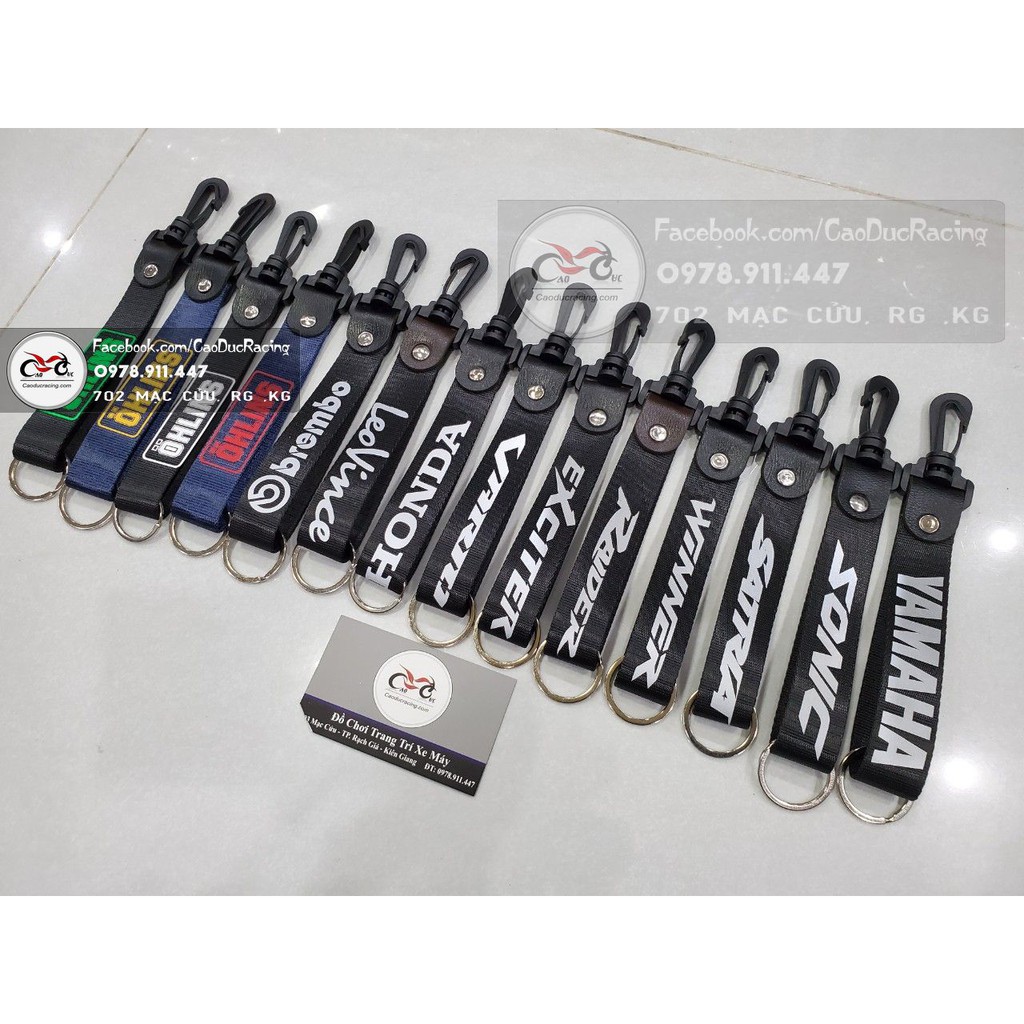 Móc khóa dây kiểu tên xe