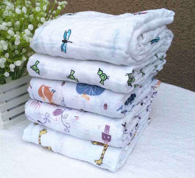 [HCM]Combo 02 Cái Khăn Tắm Em Bé Khăn Sợi Tre  100x100cm ( Màu Ngẫu Nhiên )