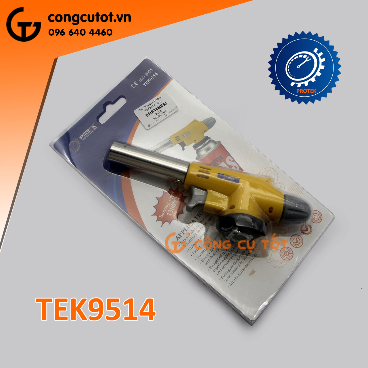 Đèn khò ga, đầu kho ga mini Protek TEK9514