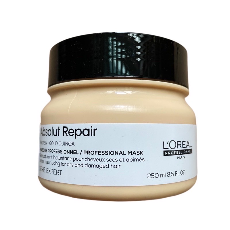 Dầu hấp phục hồi tóc hư tổn L’Oréal Absolut Repair Gold Quinoa+ Protein 500ml