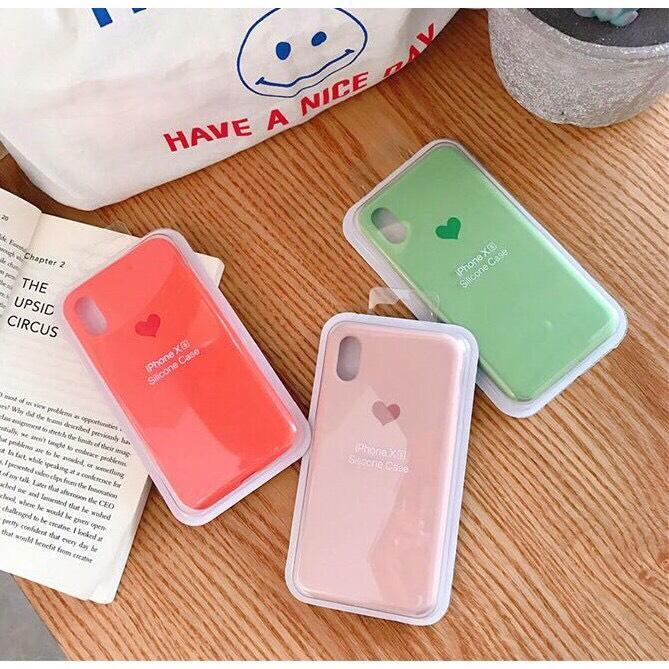 ỐP ĐIỆN THOẠI CHỐNG BẨN LOGO TRÁI TIM - ỐP IPHONE