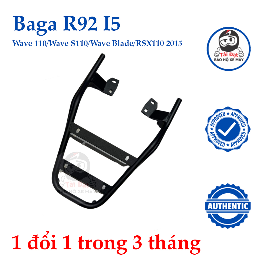 [MỚI] BAGA xe máy R92 I5-Wave 110/ Wave S 110/ Wave Blade/RSX 110 2015 (chính hãng 1 đổi 1 trong 3 tháng)