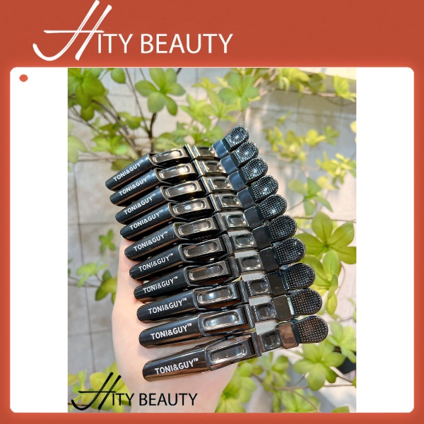 Hcm - kẹp mỏ vịt nhựa đen toni&guy - hity beauty