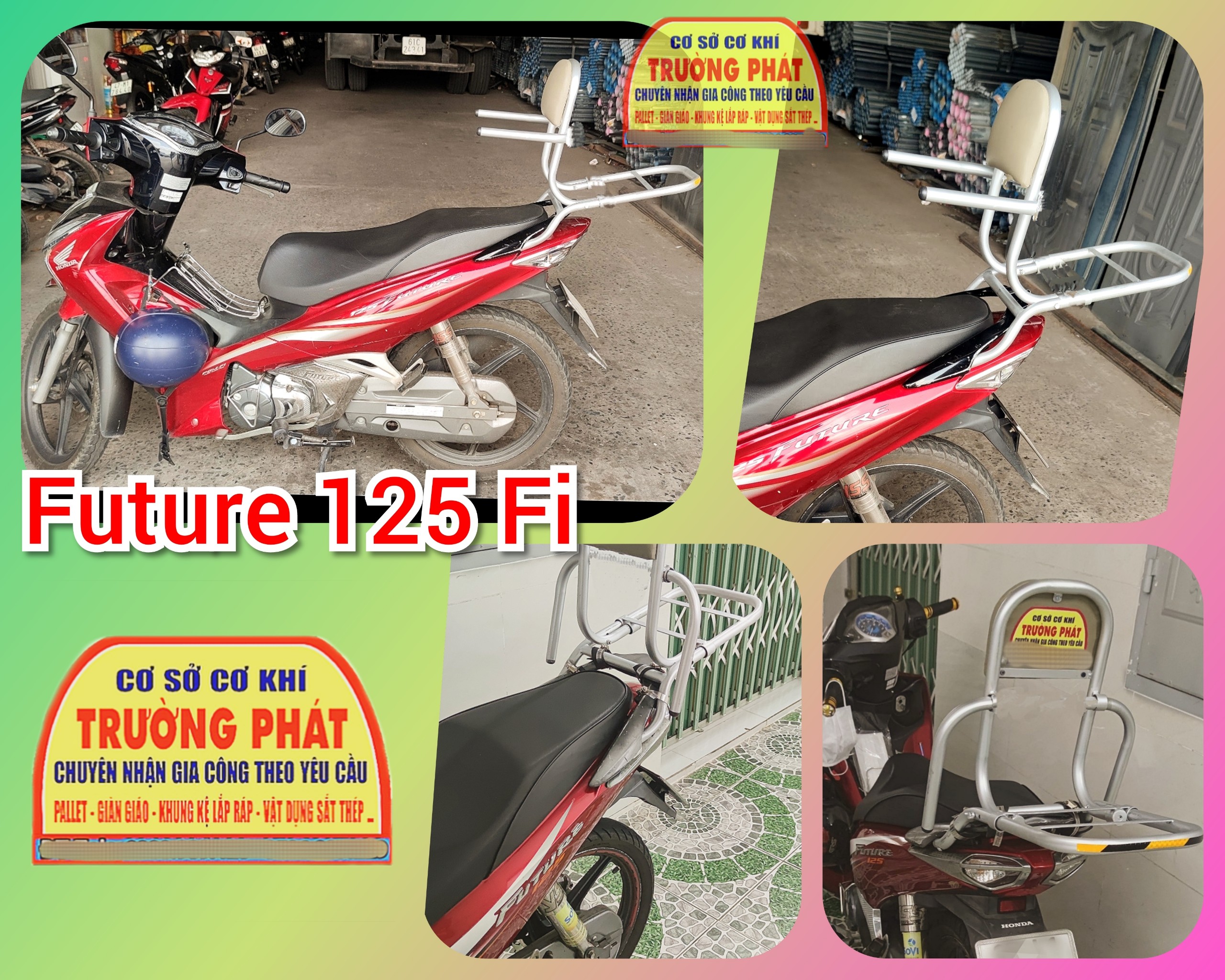 ( tặng lót tay) Baga phượt có ghế dựa future Fi 125