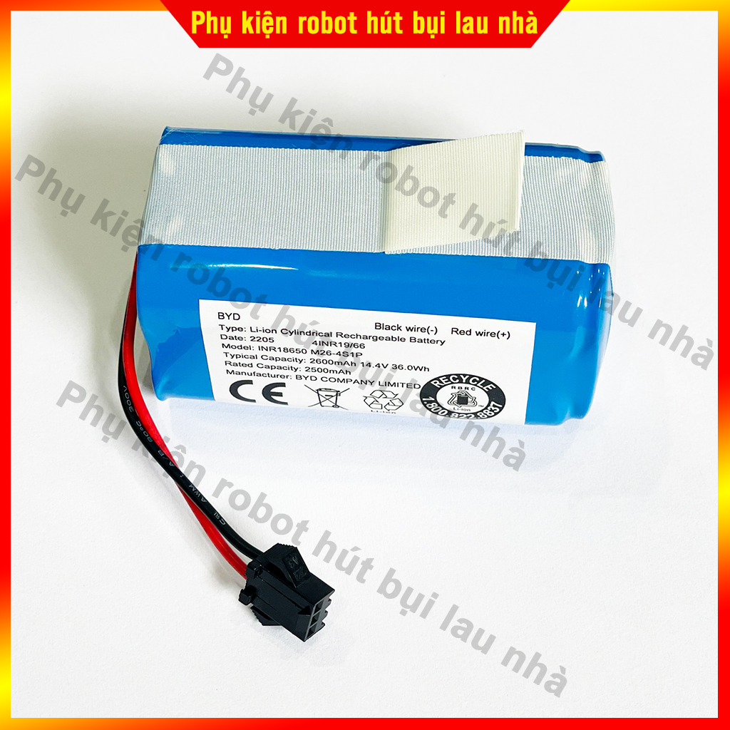 Pin robot hút bụi Ecovacs DN622, DN621, DN620