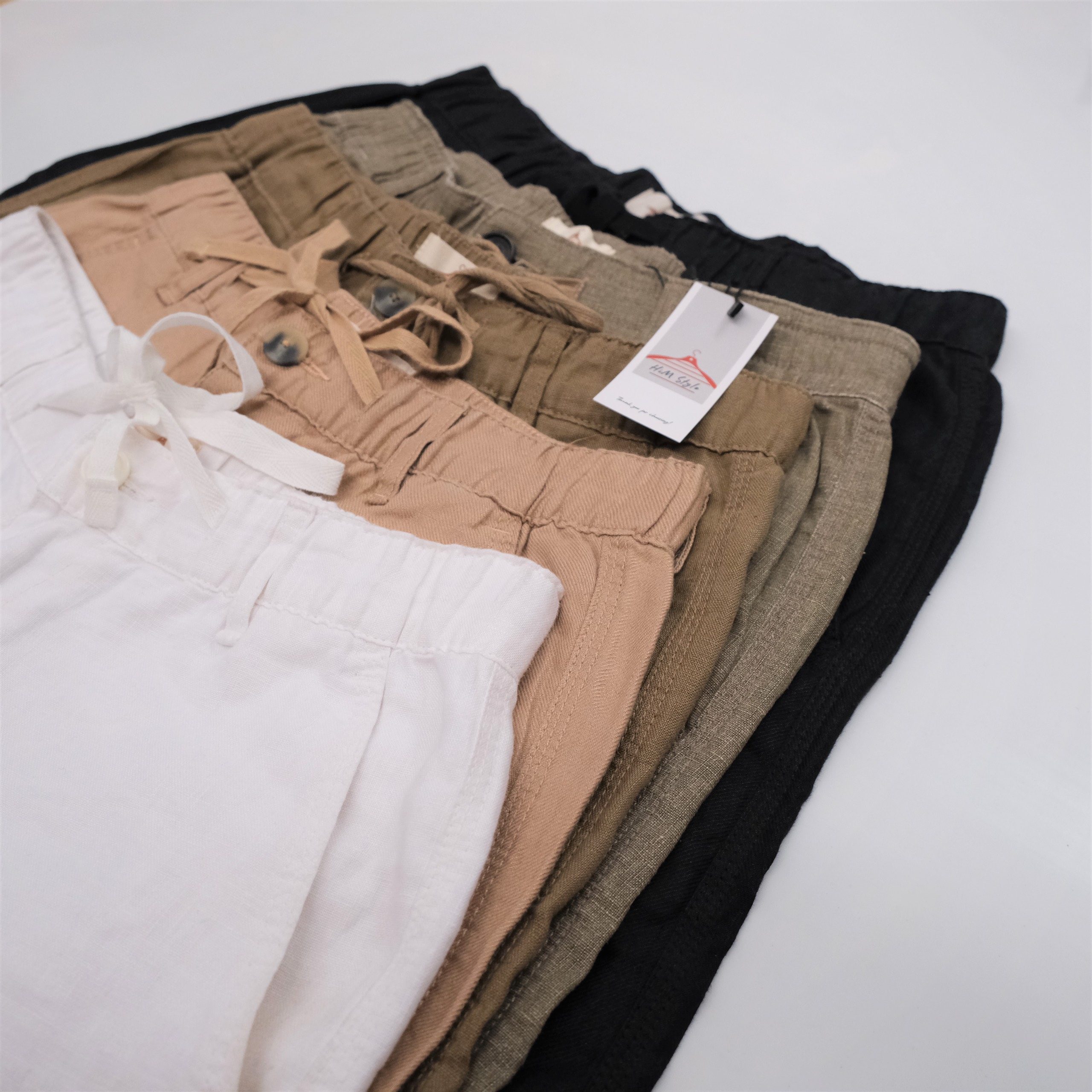 [HIMSTYLE] Quần Short Nam Linen Tưng Lưng Thun
