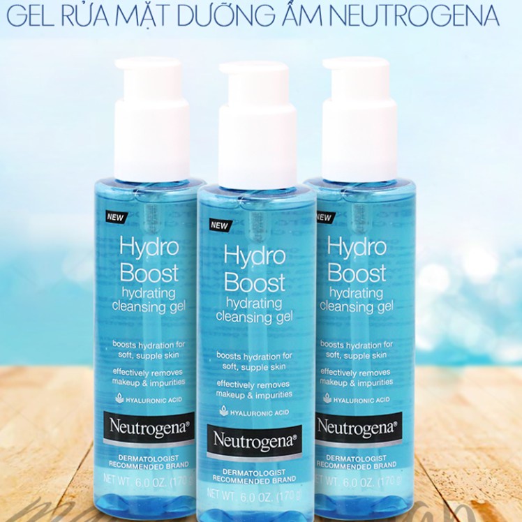 Gel rửa mặt neutrogena hydro boost cleansing gel 170g