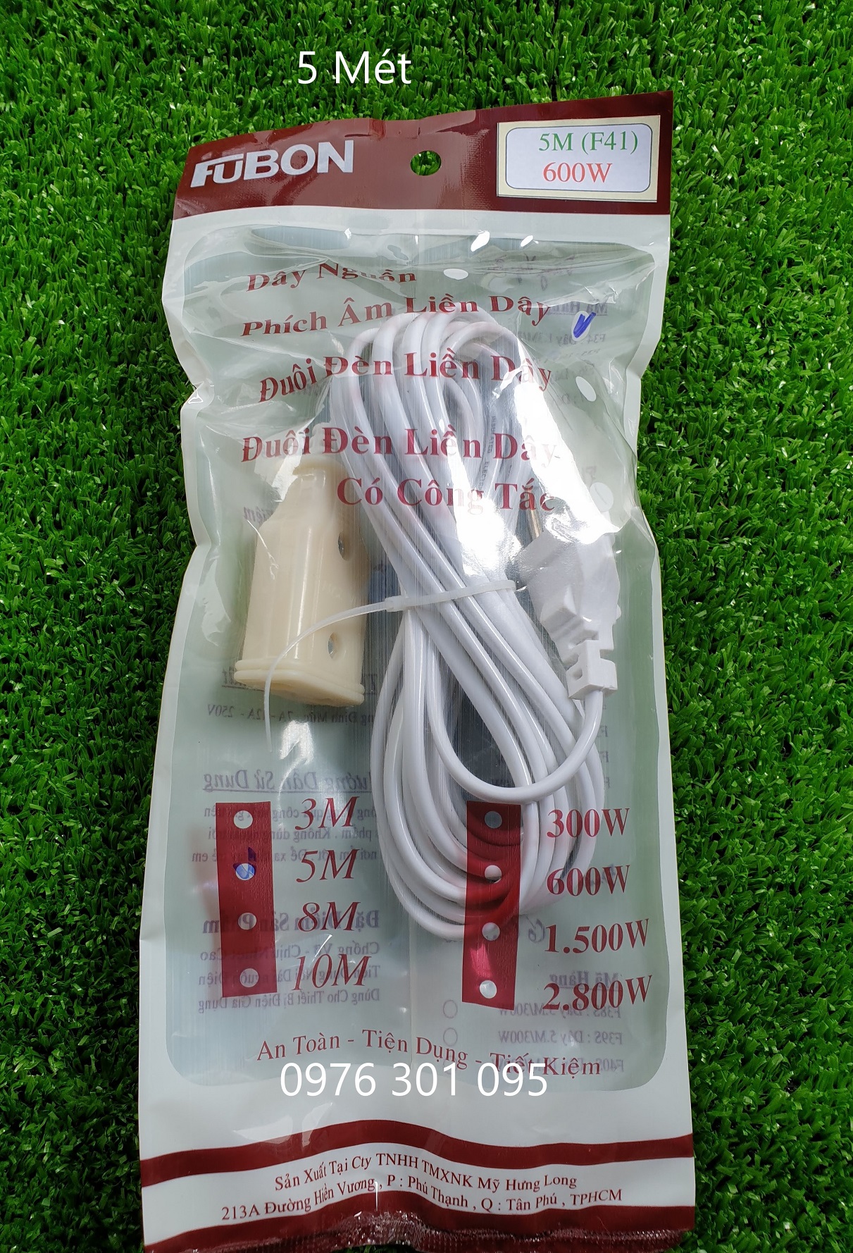 Phích Âm Liền Dây 3M / 5M / 8M / 10M (Phích Nối Liền Dây)
