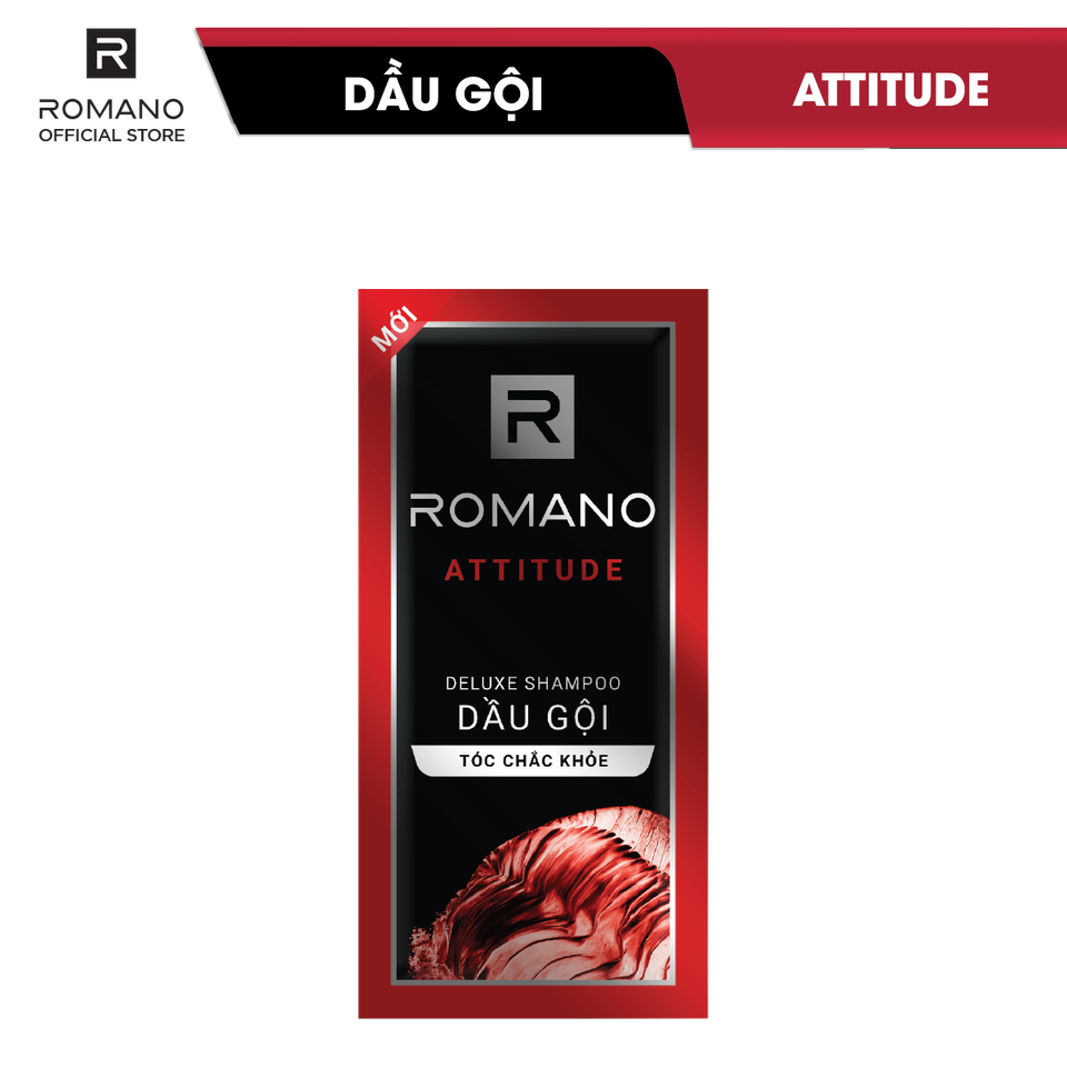 (Tặng 1 sữa tắm 60g) Set 50 gói dầu gội Romano 5g (Xanh lá - Xanh dương - Đỏ - đen - 5in1)