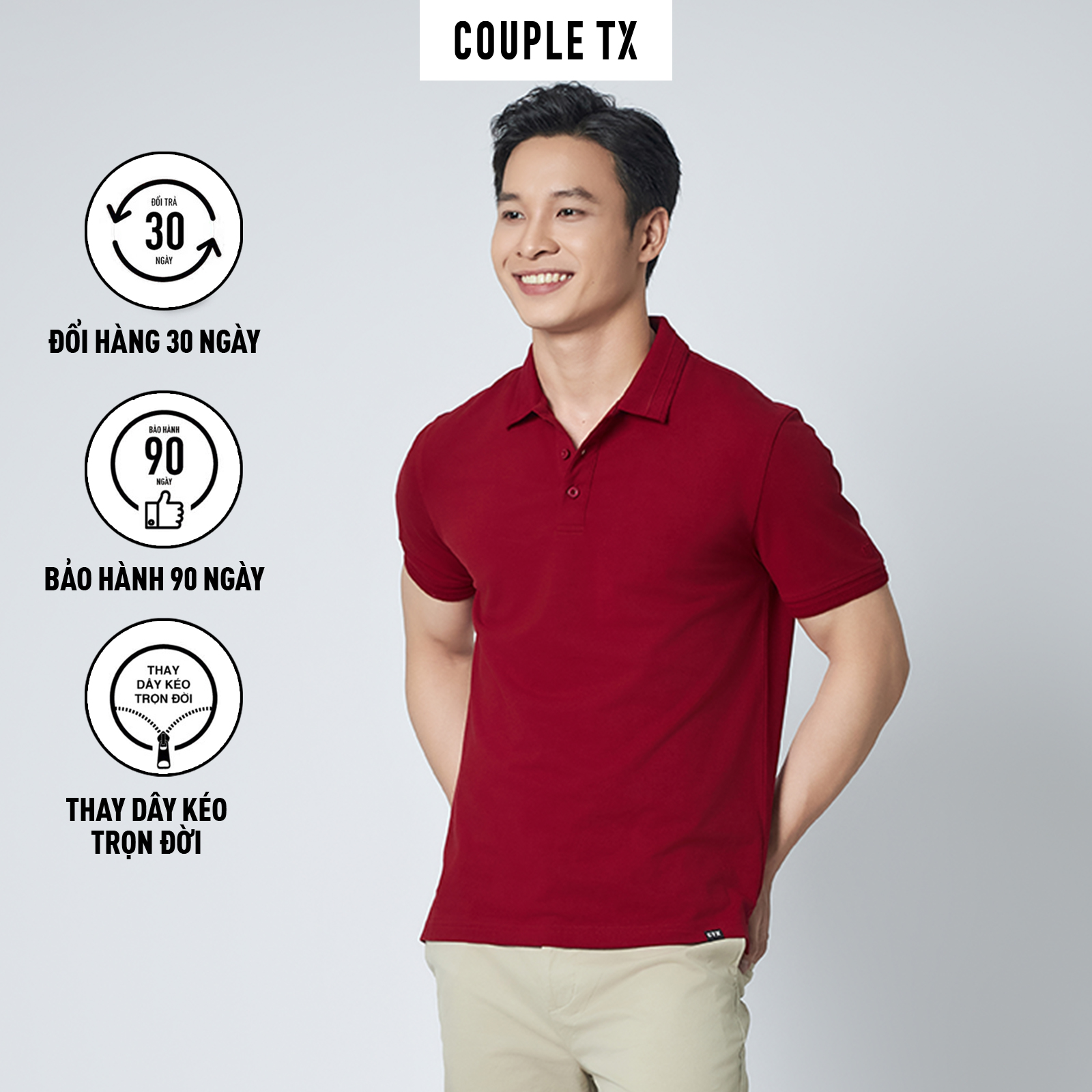 Men's Polo Shirt Couple Tx - Turn-Down Collar T-Shirt, High Quality Cotton, Elegant, Luxurious, Polite Basic Regular Fitt Mpo 1351
