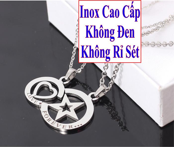 Necklaces couple stainless steel saw is like heart-shaped love and luck star White (2 Wire + Face as picture)-price for sale as above is 1 pair as picture