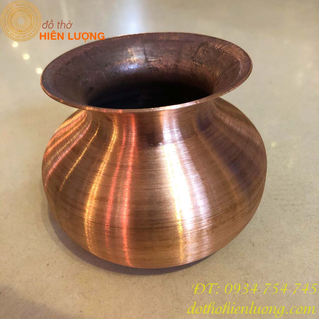 Ống Đựng Bã Trầu Bằng Đồng(Đồng Vàng + Đồng Đỏ)