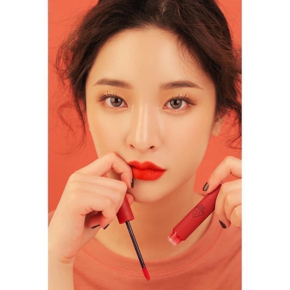 Son Kem Lì 3CE Velvet Lip Tint 4g .(Childlike-màu đỏ cam)