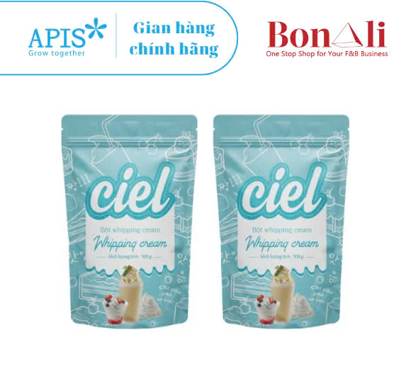 COMBO 2 TÚI BỘT WHIPPING CREAM CIEL 500G