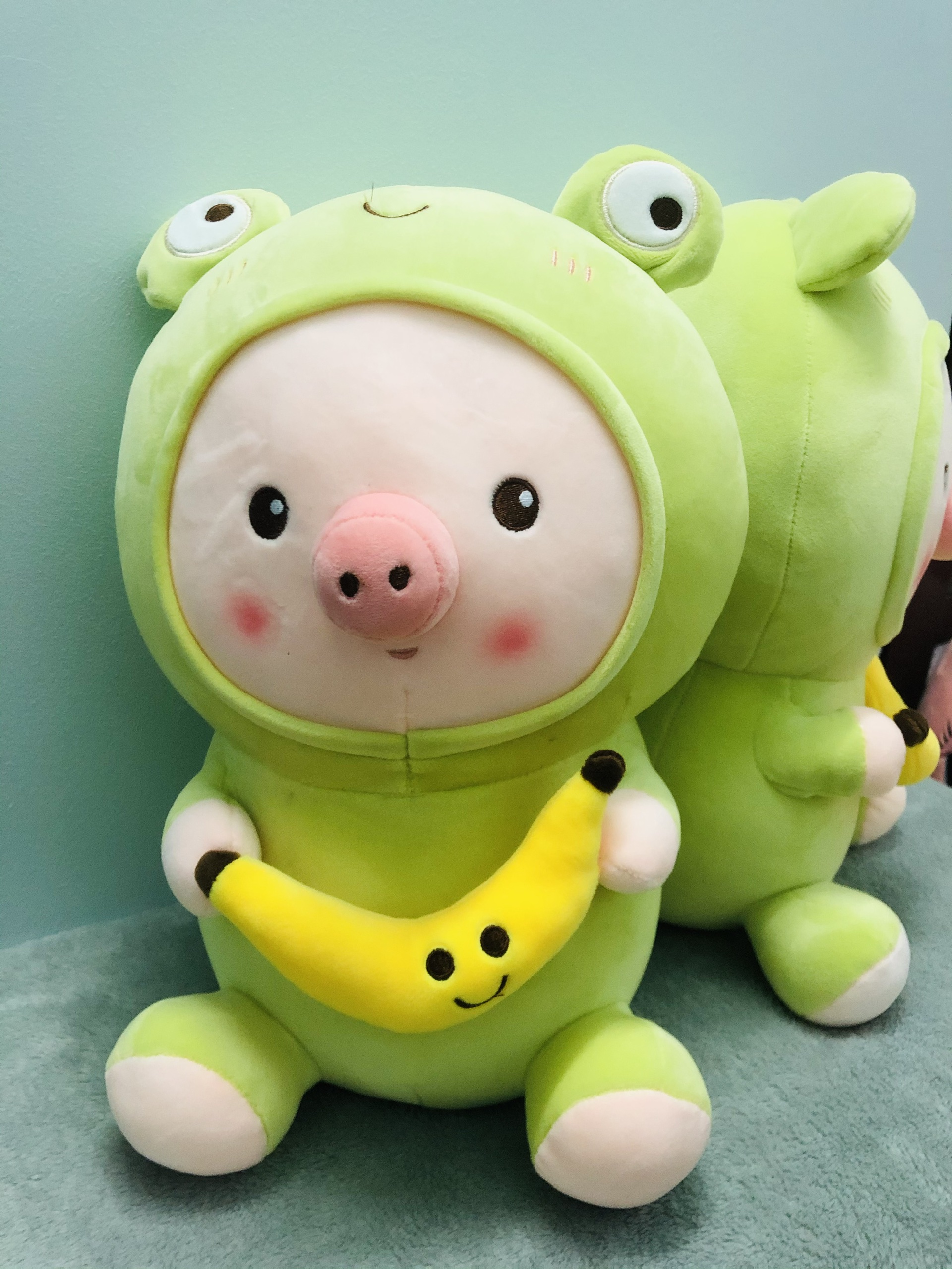 Gấu Bông Heo Cosplay Ếch Cực Xinh Size 40cm
