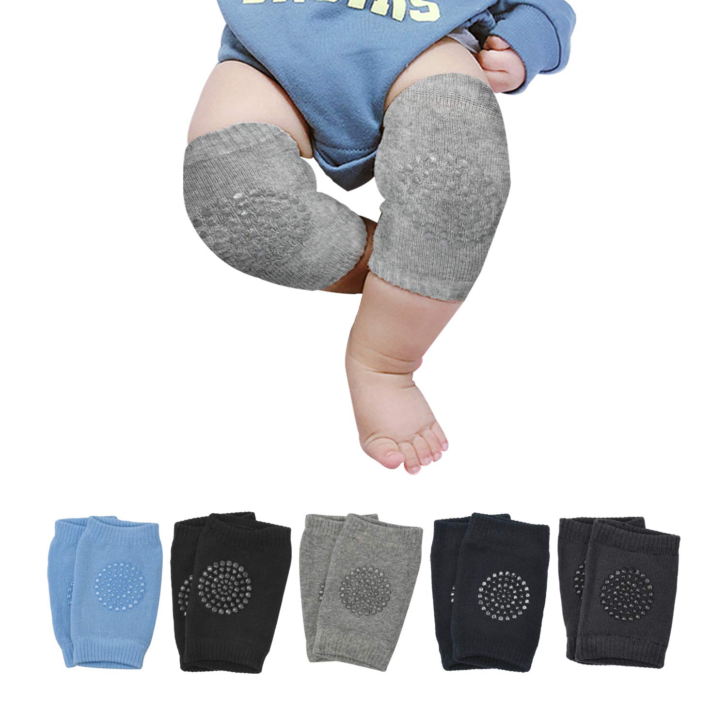 Tất tập bò - Vớ bao gối tập bò bảo vệ đầu gối bé chống trơn trượt êm ái