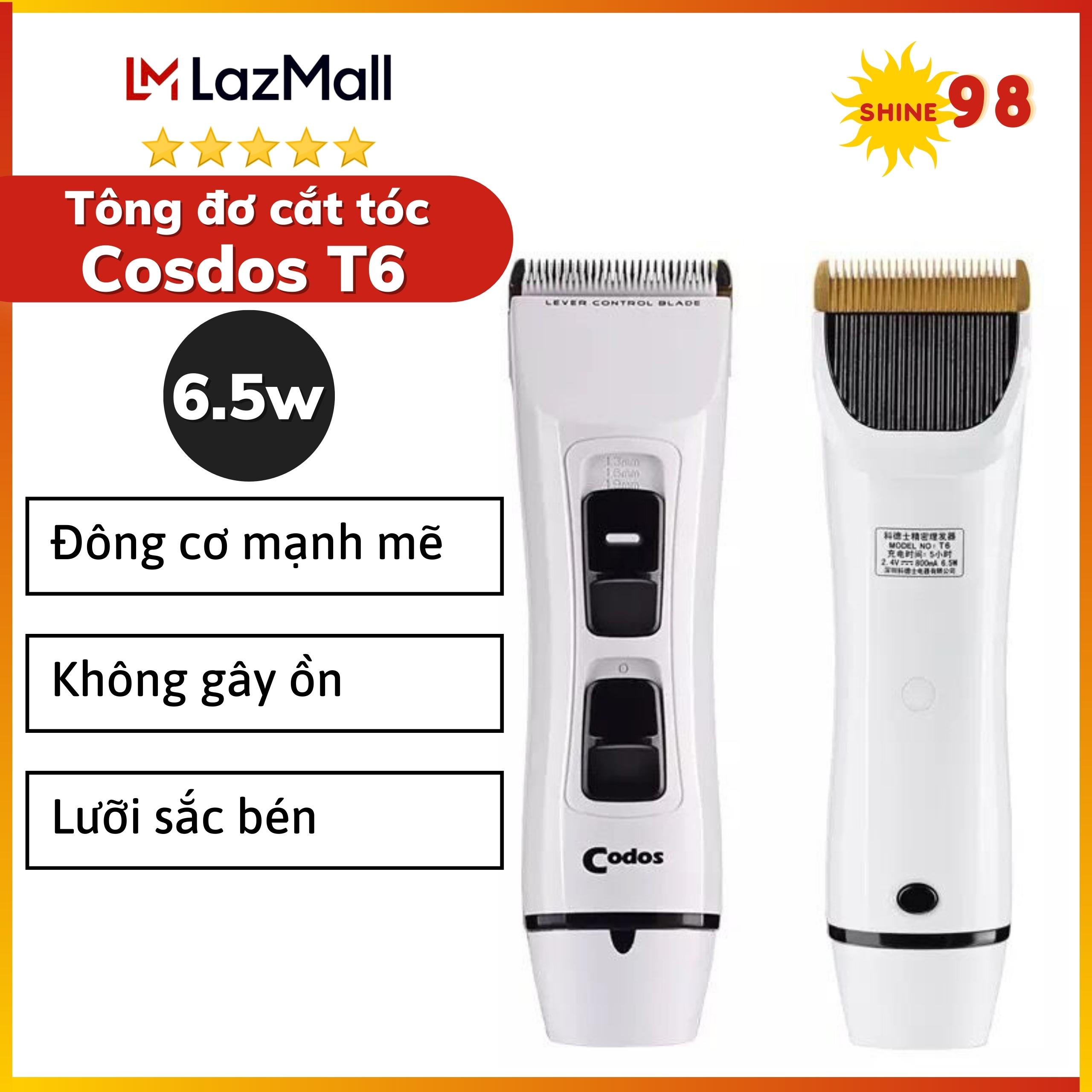 Tông đơ codos t6 - tông đơ cắt tóc - tăng đơ cắt tóc cosdos t6, máy khỏe lưỡi thép chống gỉ, thiết kế hiện đại lưỡi cắt sắc bén, bảo hành uy tín tại max hcm