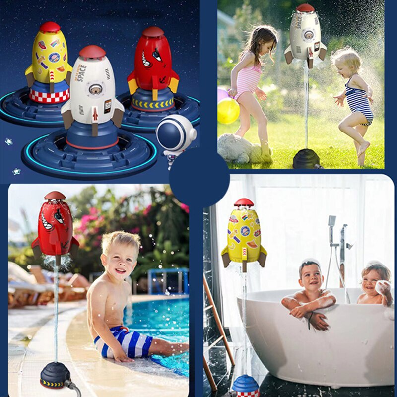 Đồ Chơi Phun Nước Hình Tên Lửa Vui Nhộn Cho Bé