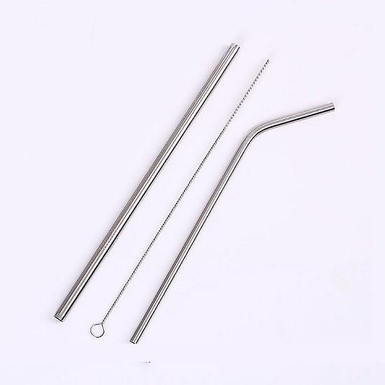 Combo 2 Ống Hút Inox Kèm Cọ Rửa