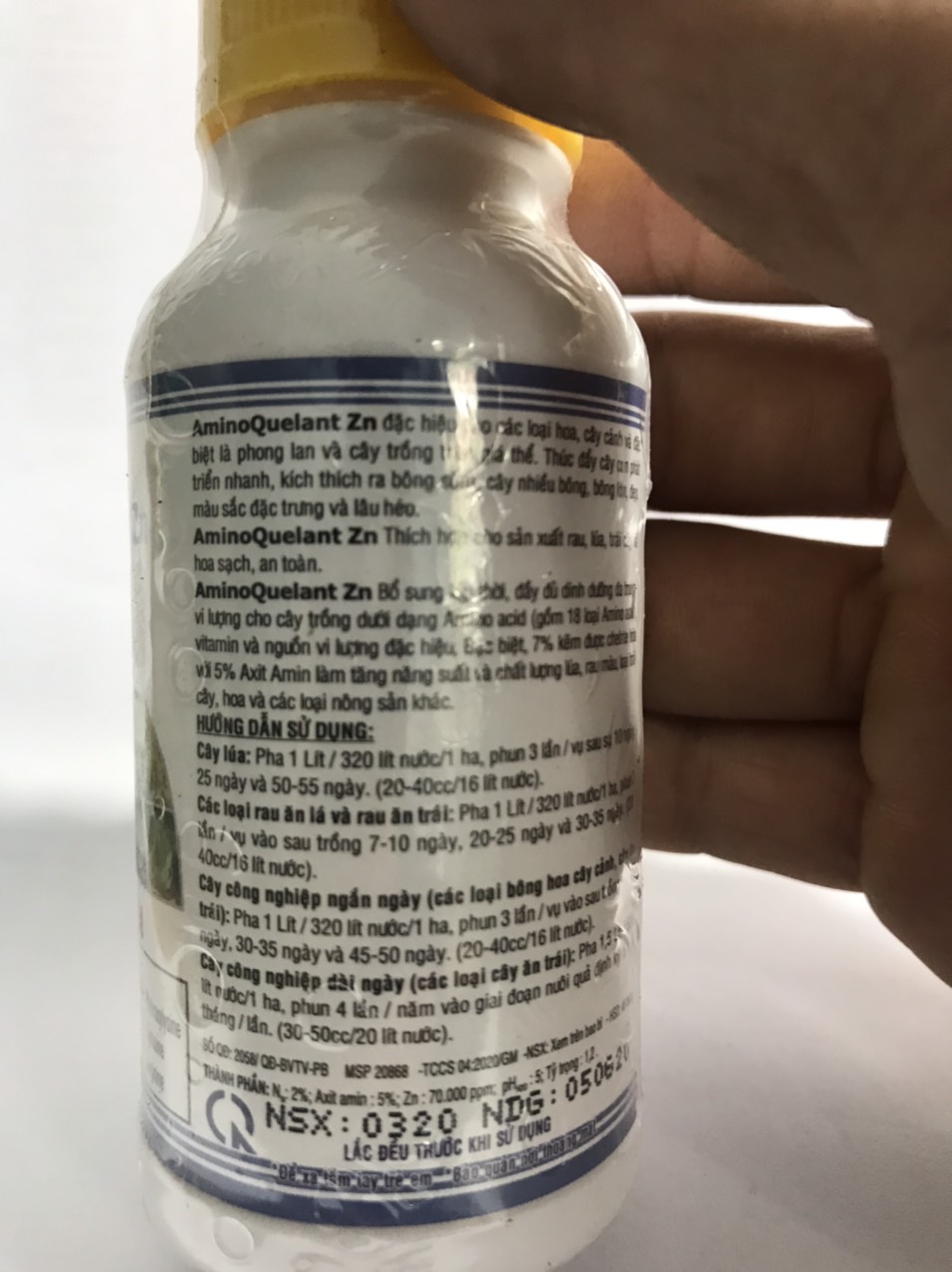 Phân bón lá Amino KẼM Growmore 100ml