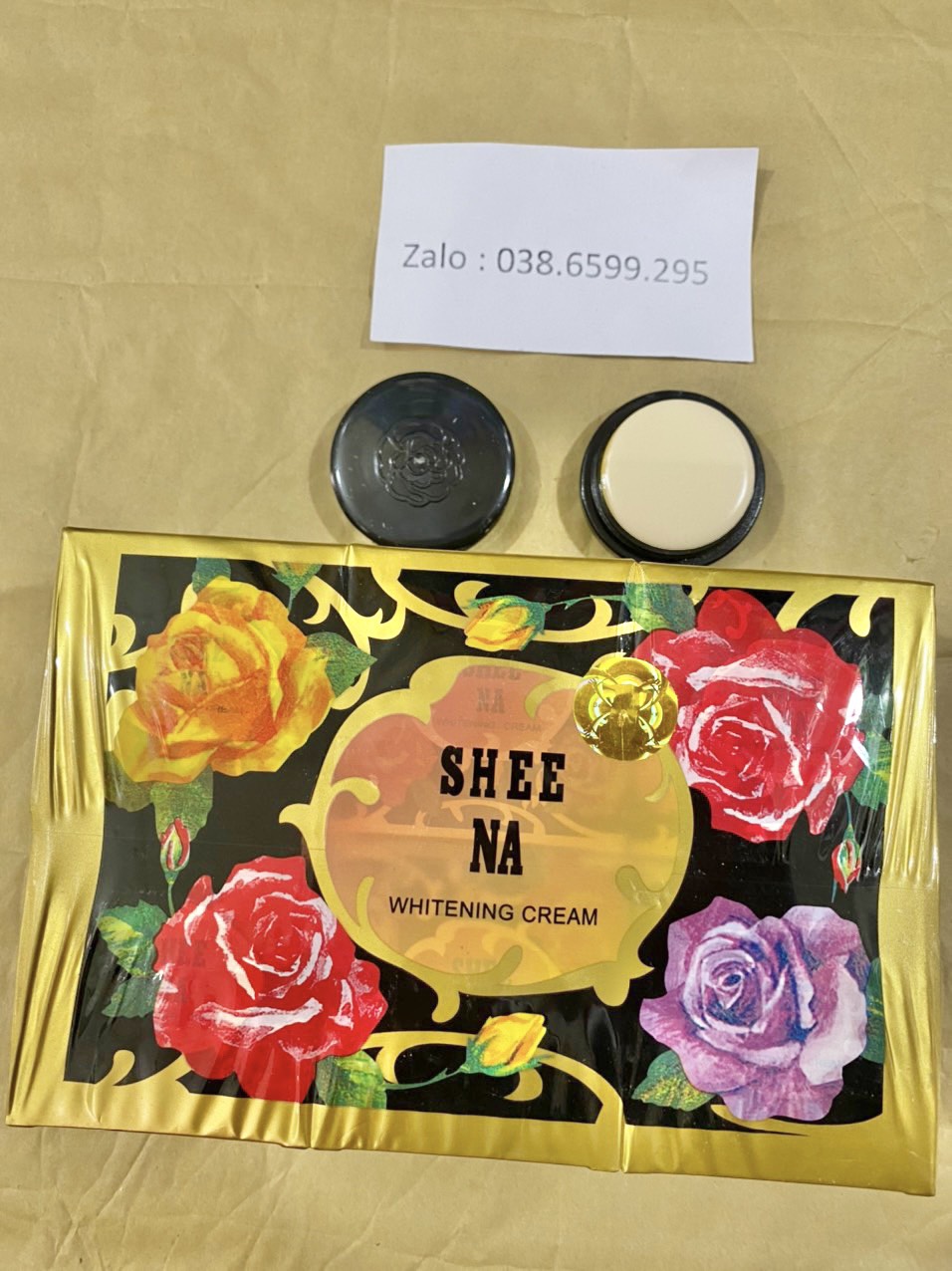 Sỉ lố 12 hủ kem bông hồng đen shee na