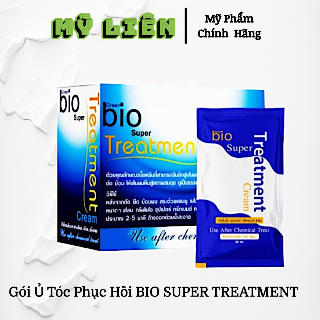 01 gói - ủ tóc phục hồi bio super treatment 30g - thái lan