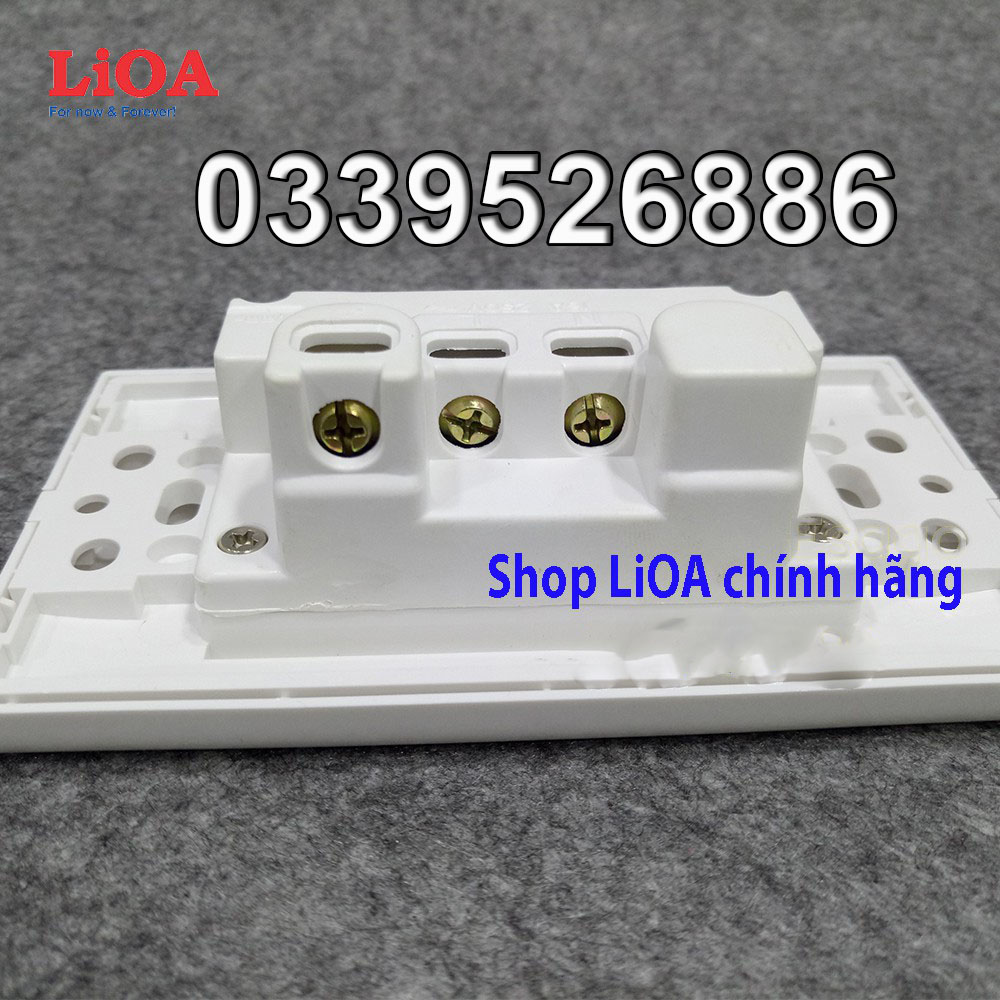 Ổ cắm điện đôi đa năng 3 chấu 16A LiOA (3520W)