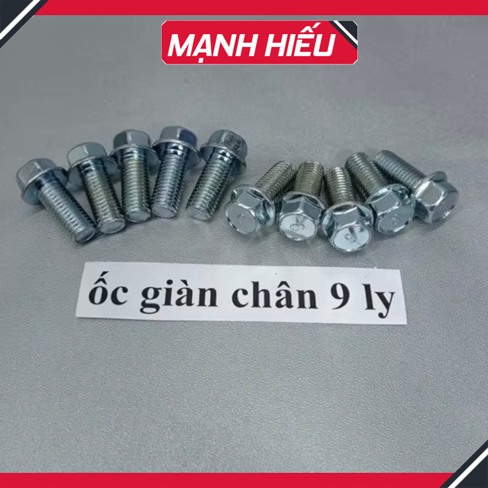 Ốc 9 ly cấy để chân xe máy khắc phục trờn ren