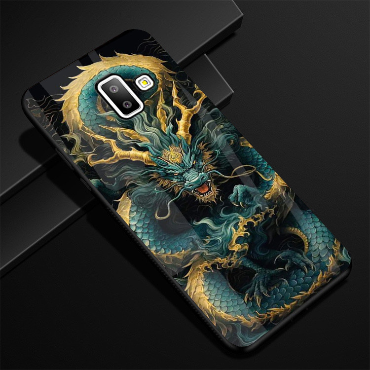 Ốp Lưng SAMSUNG J6, J6 PLUS mặt kính cường lực cao cấp thiết kế Độc Quyền