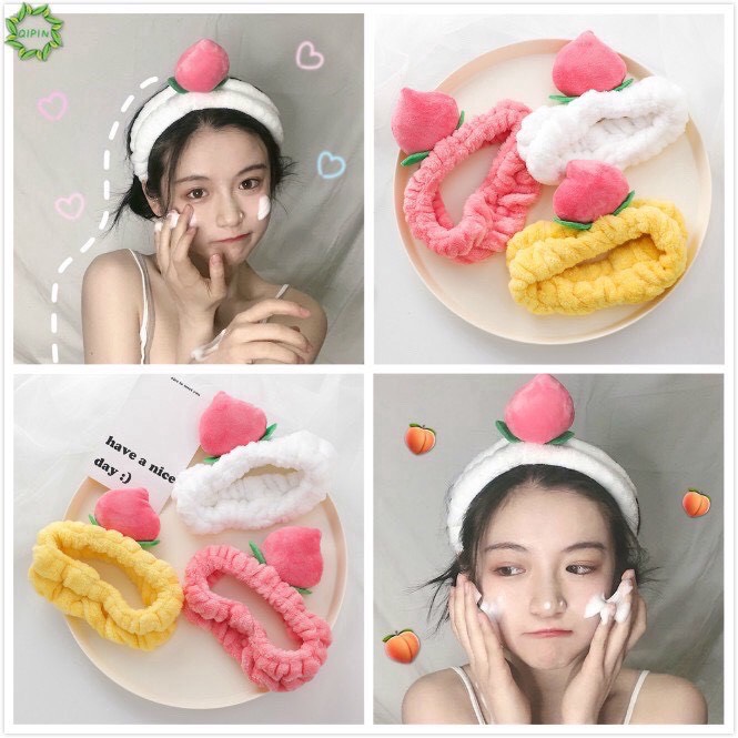 Băng đô, bờm tóc trang điểm make up trái đào dễ thương 01