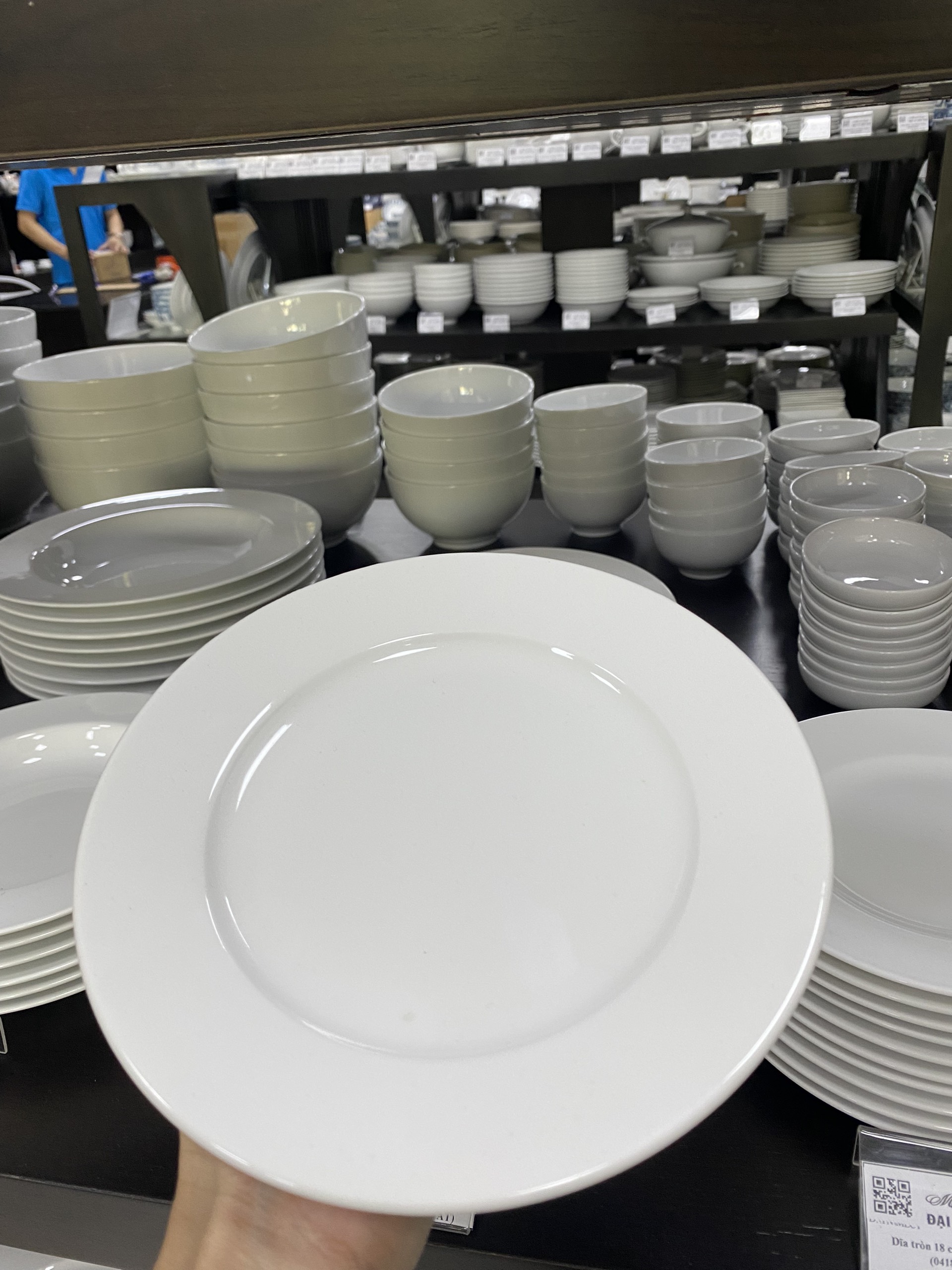 Dĩa tròn 15 cm Jasmine Trắng - Gốm sứ cao cấp Minh Long I