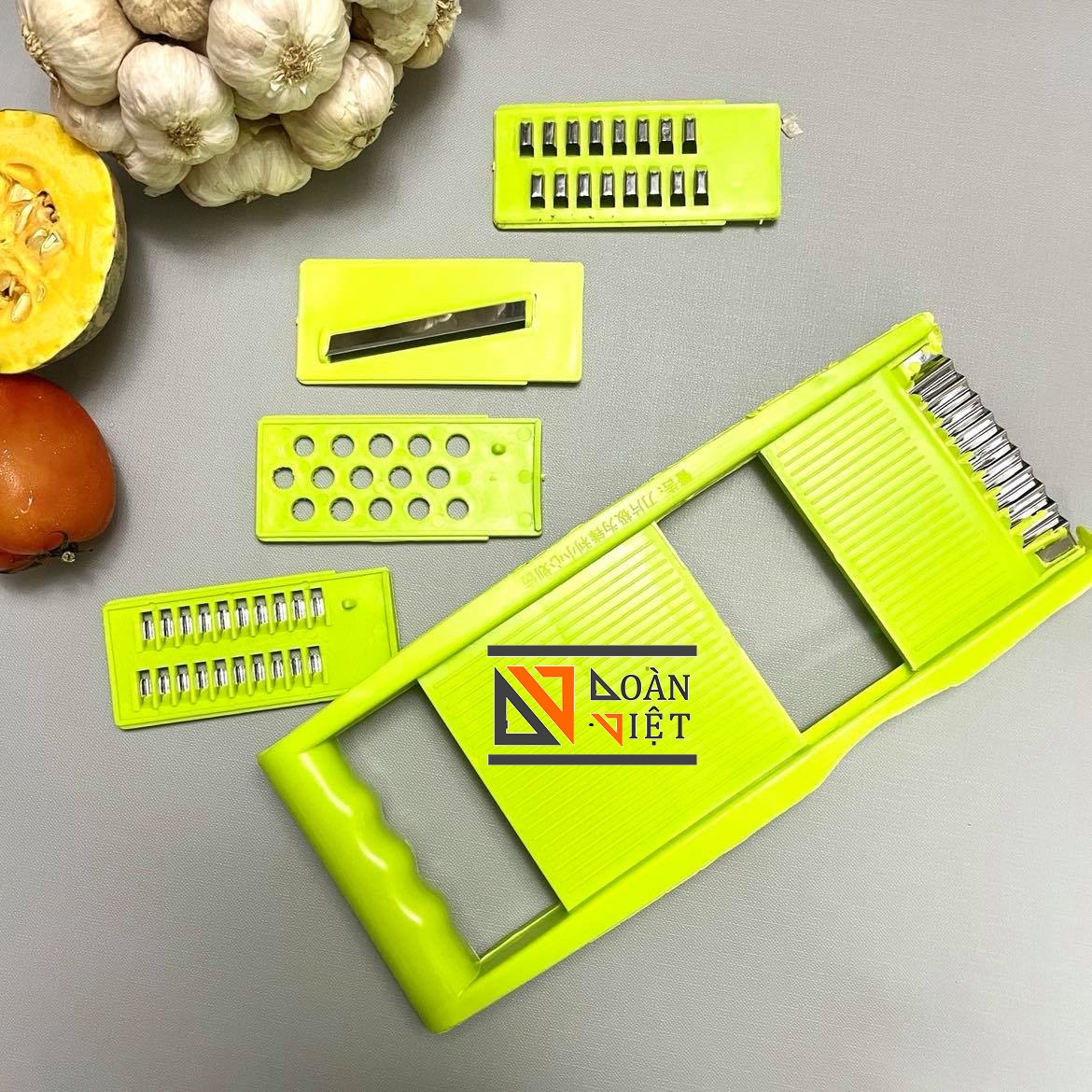 BÀO SỢI, BÀO RAU CỦ đa năng 5 in 1 - Siêu tiện ích , siêu tiết kiệm - Dụng cụ bếp ĐA NĂNG Bào phô mai, vỏ chanh, Bào bột khoai, Bảo vỏ rau củ, cắt lát mỏng, Bào sợi to 4mm, sợi nhỏ 2mm, Chặn cắt Khoai Tây, Chặn lượn sóng