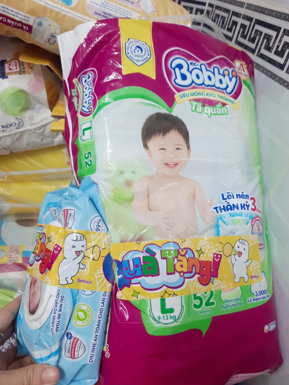 Tã quần Bobby mới L52+8