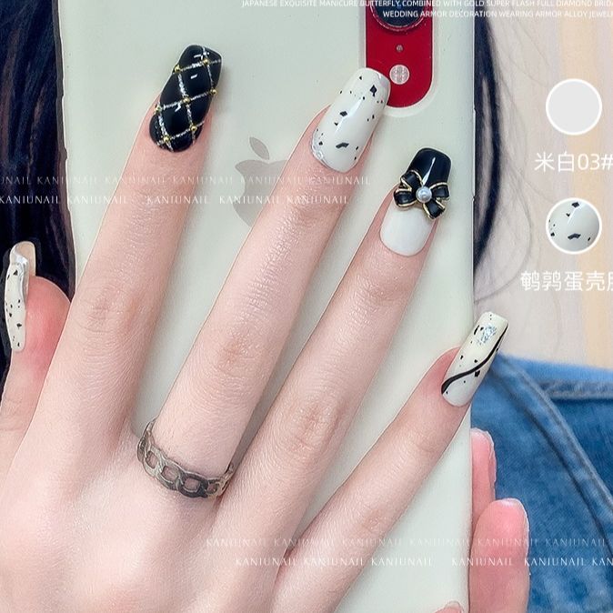 Charm Nơ Lì Kim Loại Hàn Quốc Trang Trí Móng