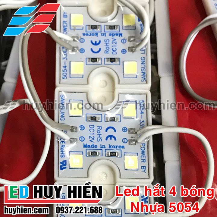Led hắt 4 bóng 5054 đế nhựa các màu