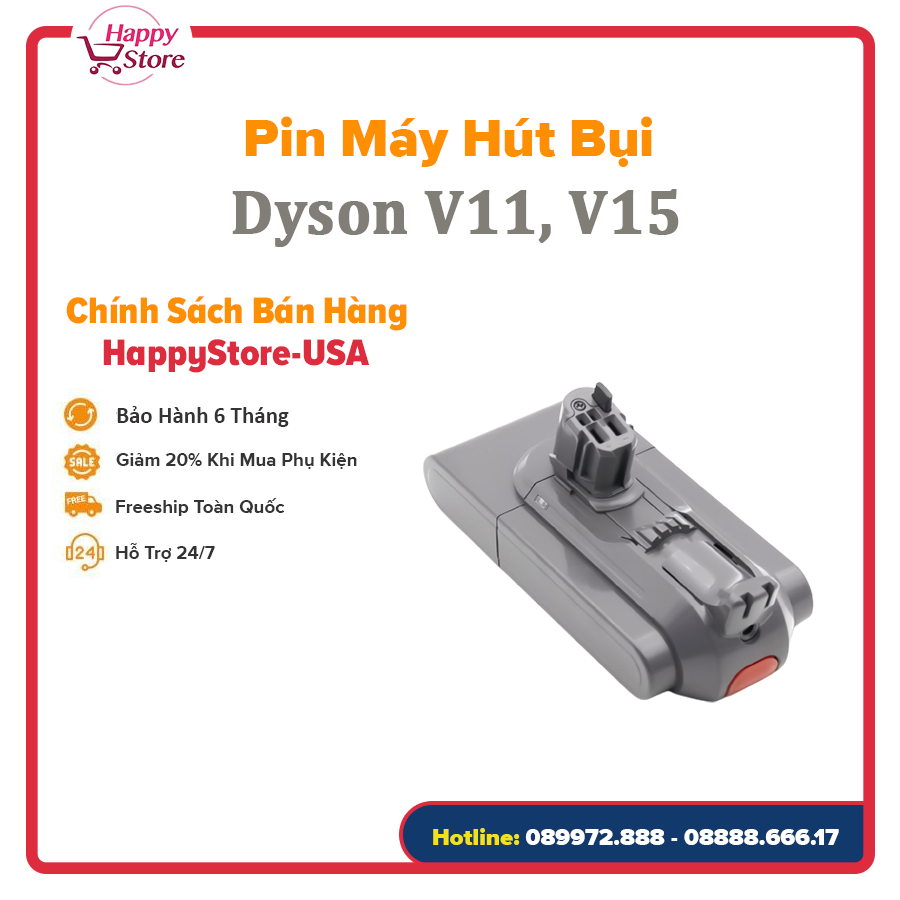 [PHỤ KIỆN CHÍNH HÃNG] PIN MÁY HÚT BỤI DYSON V11, V15