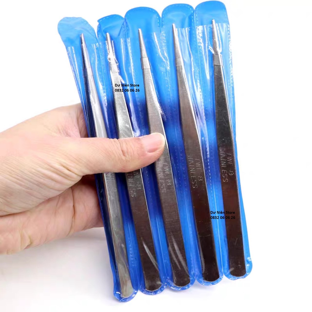 Nhíp mũi cong mũi thẳng gắp chỉ vắt sổ.