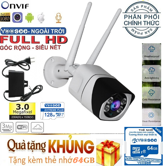 >> BÁO GIÁ (KÈM THẺ CHUYÊN DỤNG LÊN TỚI 64GB,TRỊ GIÁ 399K) CAMERA WIFI TRONG NHÀ VÀ NGOÀI TRỜI YOOSEE S10, 3.0 MPX ,ĐÀM T | Shopee Lazada Sendo Tiki mới nhất 26 (KÈM THẺ CHUYÊN DỤNG LÊN TỚI 64GB,TRỊ GIÁ 399K) Camera Wifi trong nhà và ngoài trời YOOSEE S10, 3.0 Mpx ,đàm thoại chiều,camera WIFI KHÔNG DÂY Full HD XEM ĐÊM CÓ MÀU, chống nước tuyệt đối(CÓ 3 MÃ SẢN PHẨM : CHƯA KÈM THẺ, KÈM THẺ 32 GB, KÈM THẺ 64GB)