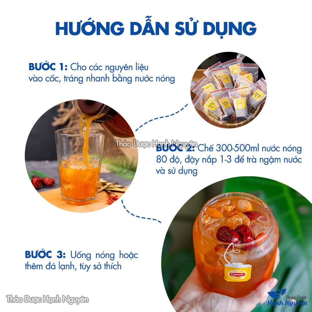 Trà lipton cam thảo xí muội 1 set, trà lipton thảo mộc thơm ngon, thanh nhiệt, giải khát ngày hè