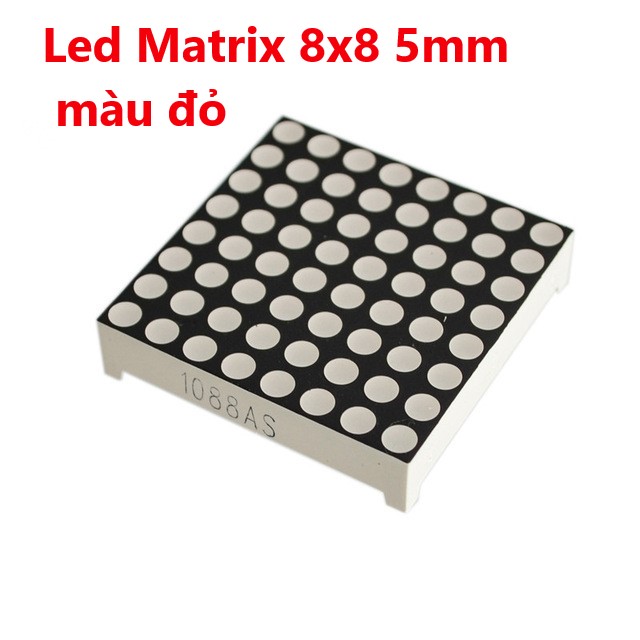 Led Matrix 8x8 1.9mm, 3mm, 3,75, 5mm màu đỏ