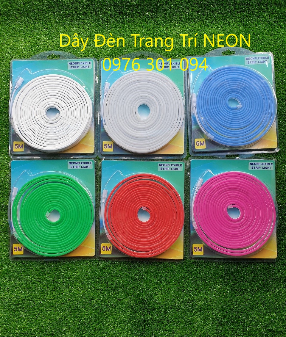Dây Đèn Led NEON Uốn Chữ - 12v - Cuộn 5m