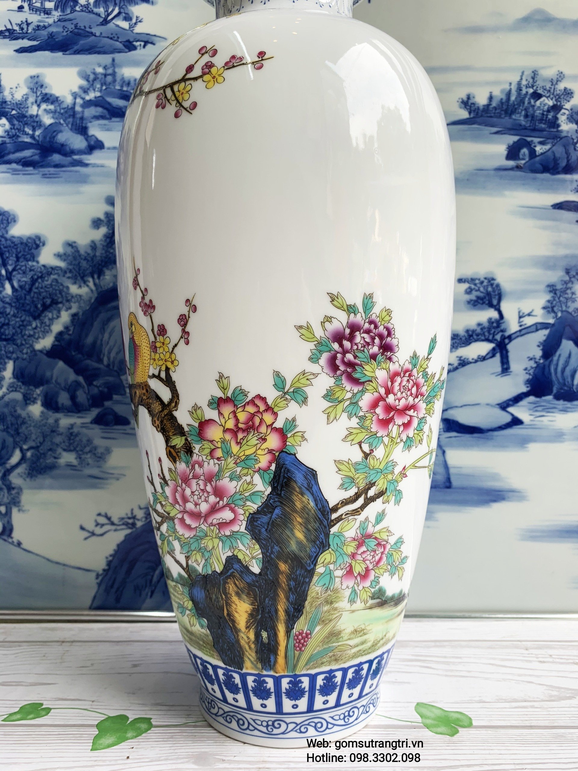 BÌNH CHIM HOA – TỨ QUÝ