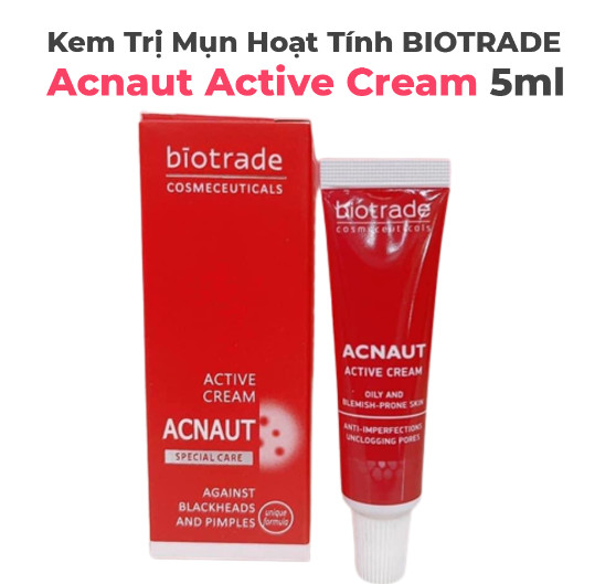 KEM GIẢM MỤN HOẠT TÍNH BIOTRADE ACNAUT ACTIVE CREAM 15ml