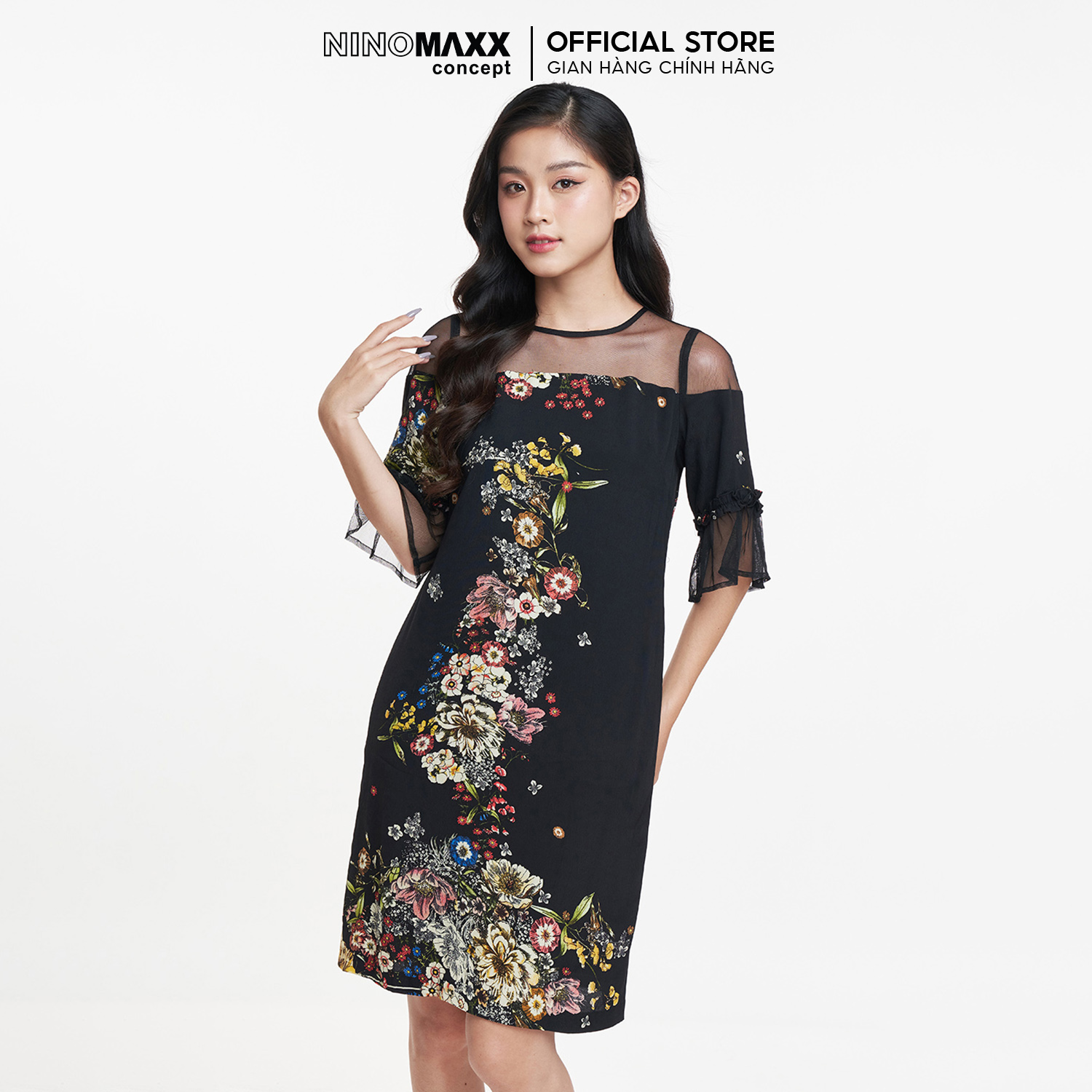 N&M Đầm thời trang Nữ họa tiết hoa 1905111
