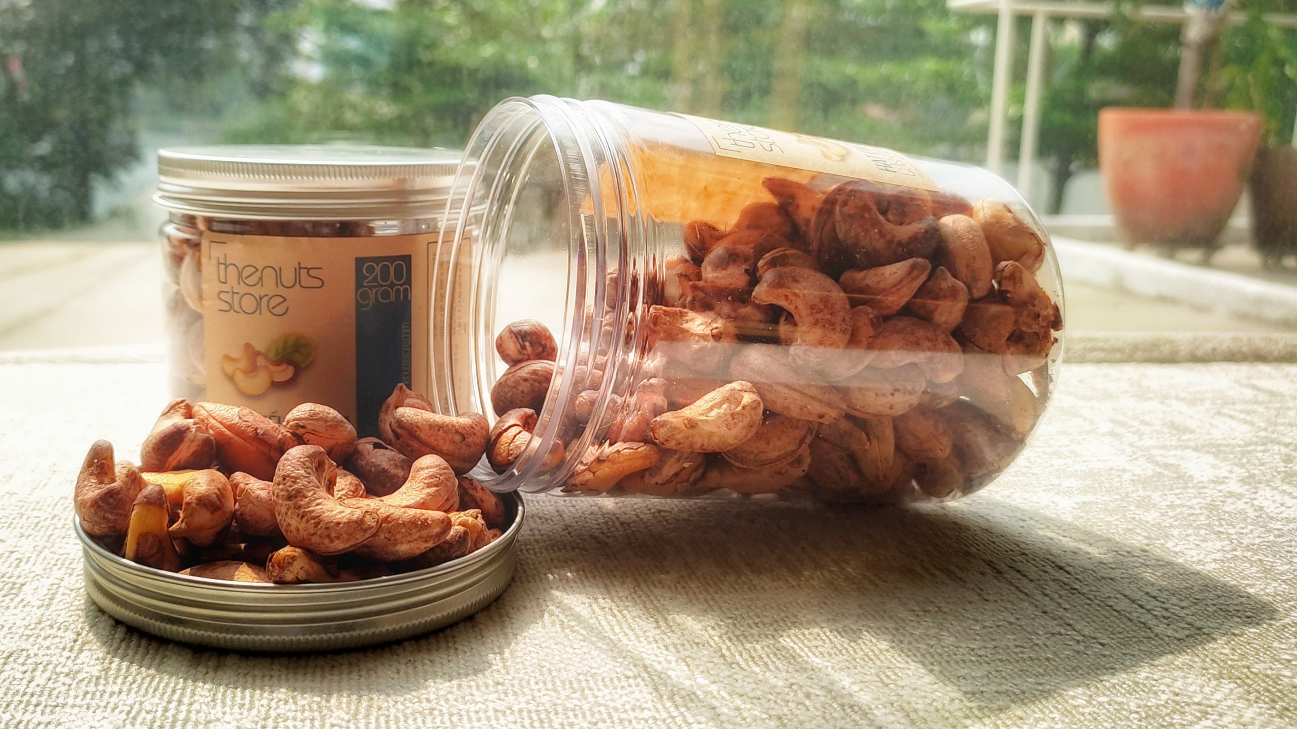 Hạt điều rang muối vỏ lụa 500gram