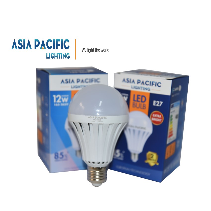 Bóng đèn led bulb Asia Pacific Lighting 12W (đèn led búp tròn)